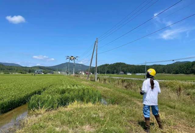 NTT e-Drone Technology「農薬散布コース」の画像